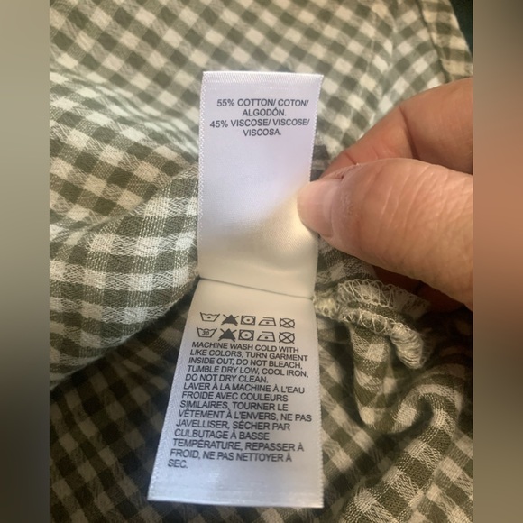 Lucky Brand Gingham Short Sleeve Button Down Shirt - Picture 11 of 11